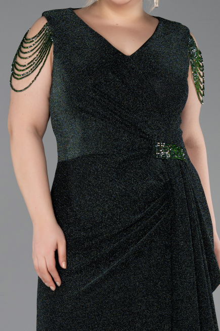 Robe De Soirée Grande Taille Longue Émeraude ABU5731