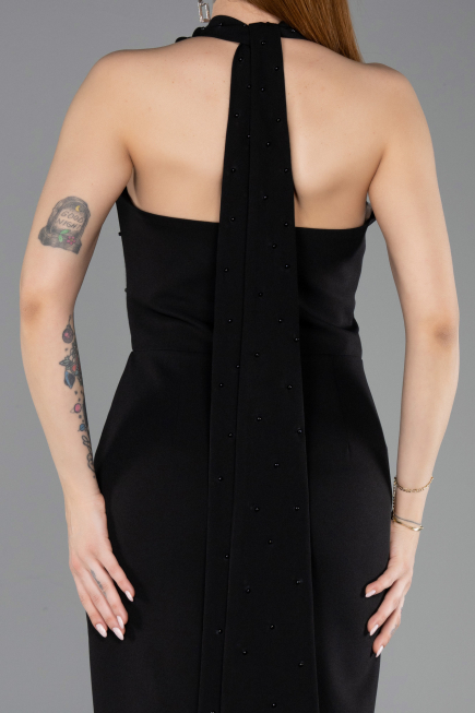 Robe de Cérémonie Midi Noir ABK2551