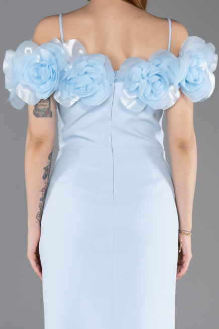 Robe de Cérémonie Midi Bleu clair ABK2553