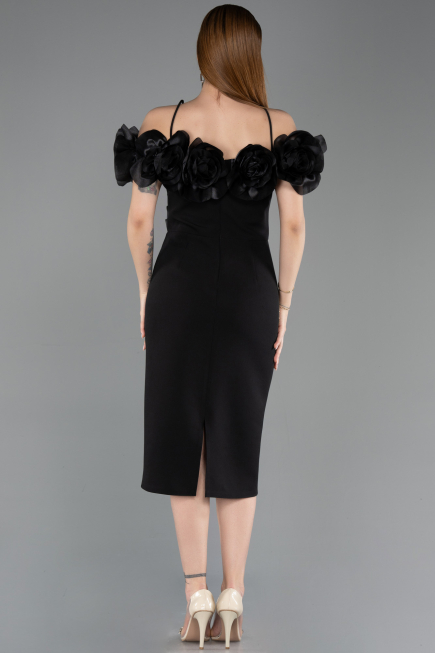 Robe de Cérémonie Midi Noir ABK2553