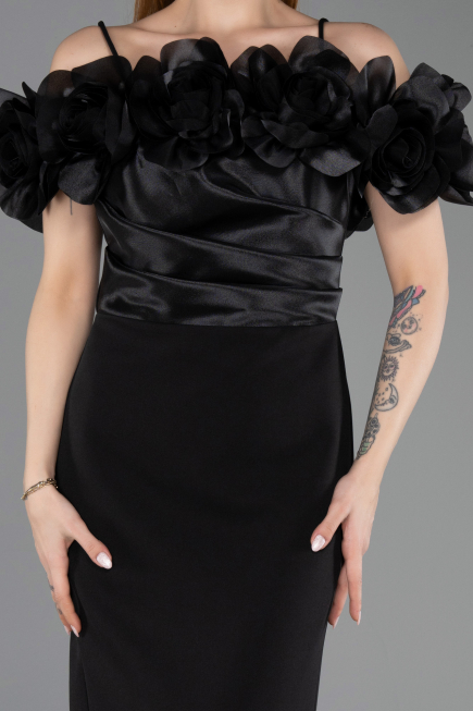 Robe de Cérémonie Midi Noir ABK2553