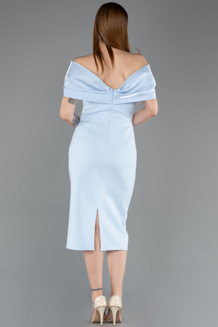 Tenue de Soirée Midi Bleu clair ABK2555