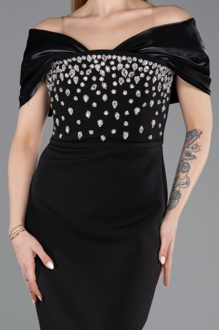 Tenue de Soirée Midi Noir ABK2555