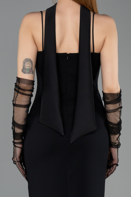 Robe de Cérémonie Midi Noir ABK2559