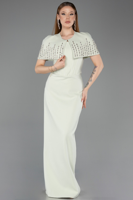 Robe de Soirée Longue Menthe ABU5889