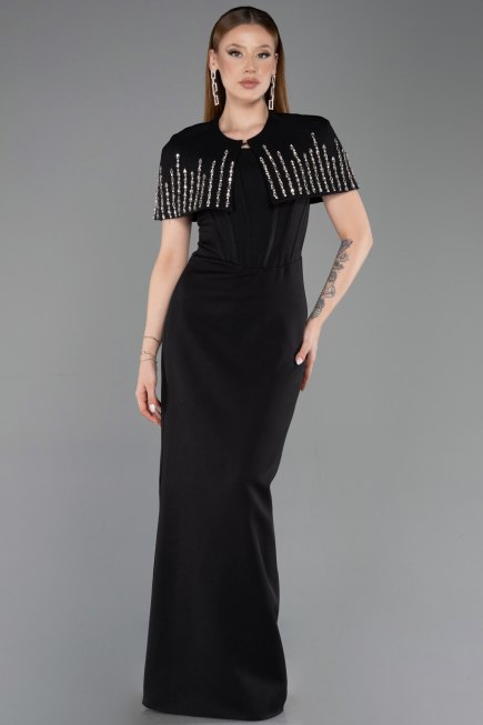 Robe de Soirée Longue Noir ABU5889