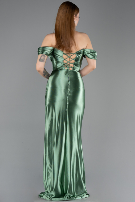 Robe De Soirée Longue Menthe ABU3611