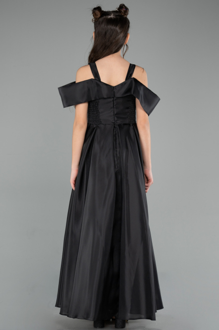 Robe de Soirée Enfants Longue Noir ABU5903