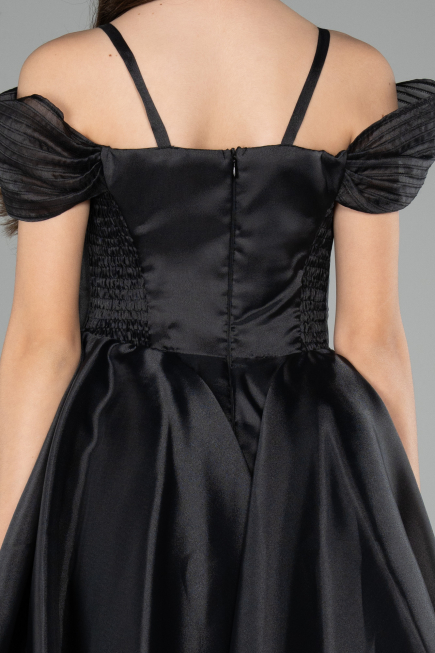 Robe de Soirée Enfants Courte Noir ABK2566