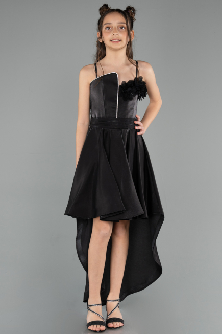 Robe de Soirée Enfants Longue Noir ABO132