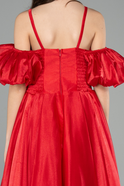 Robe de Soirée Enfants Longue Rouge ABU5912