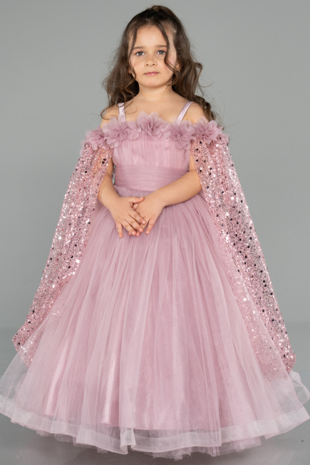 Robe de Mariage Pour Enfant Longue Poudre ABG179
