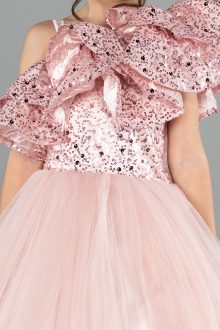 Robe de Mariage Pour Enfant Longue Poudre ABG180
