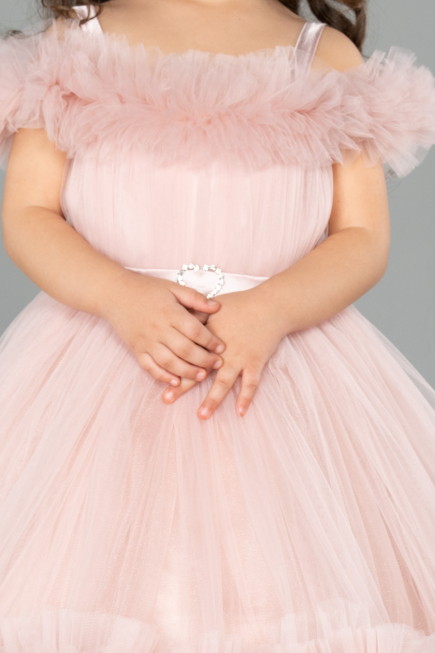 Robe de Mariage Pour Enfant Longue Poudre ABG183