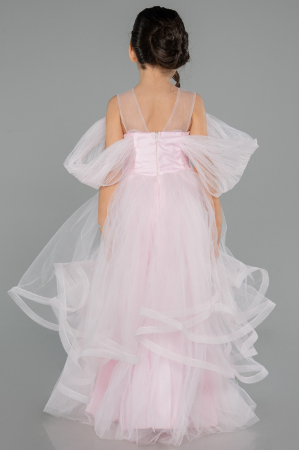 Robe de Soirée Enfants Devant Court Dos Long Poudre ABO127