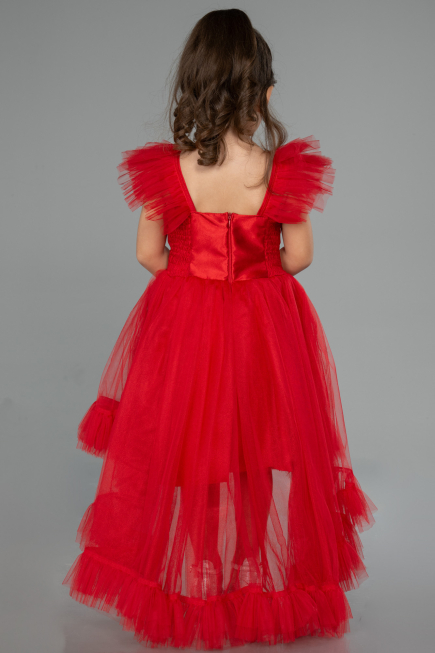Robe de Soirée Enfants Longue Rouge ABU4239