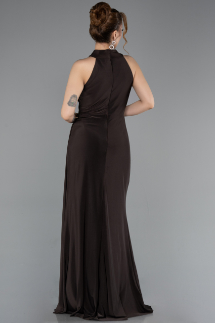 Robe de Soirée Longue Brun ABU5918