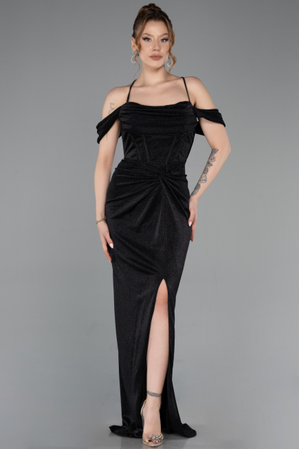 Robe de Soirée Longue Noir ABU5925