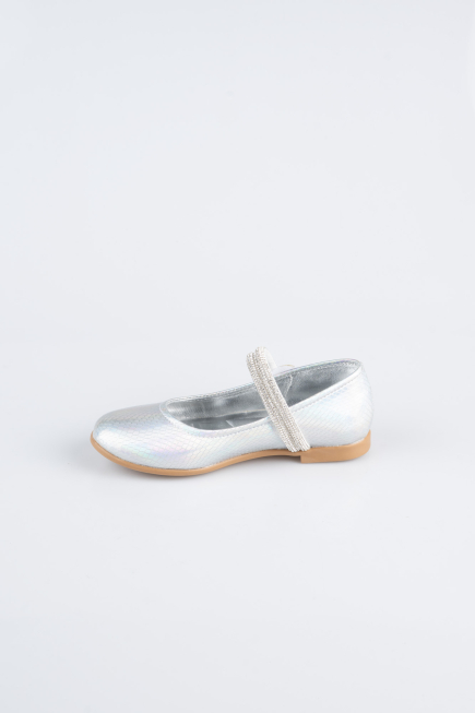Chaussure Plate A motifs Argent ORS3101