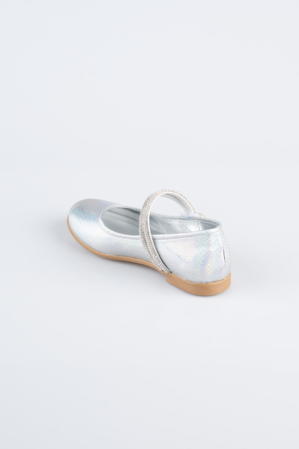 Chaussure Plate A motifs Argent ORS3101