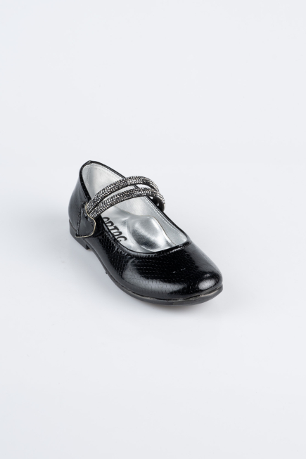 Chaussure Plate A motifs Noir ORS3101