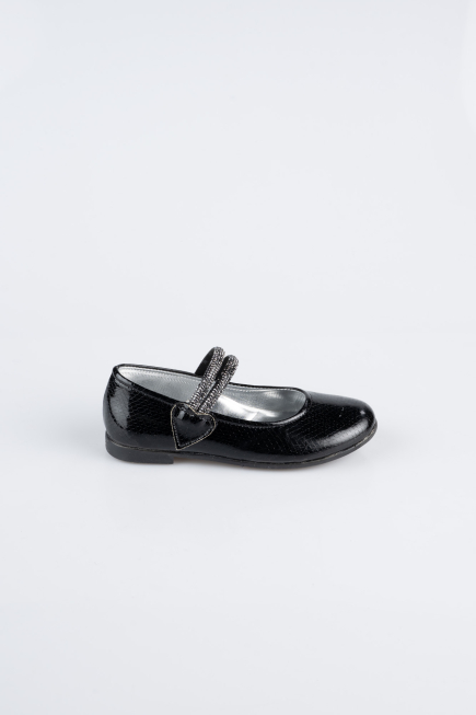Chaussure Plate A motifs Noir ORS3101