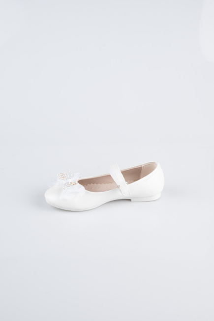 Chaussure Plate Cuir Blanc SE2