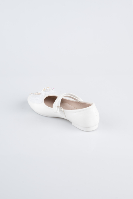 Chaussure Plate Cuir Blanc SE2