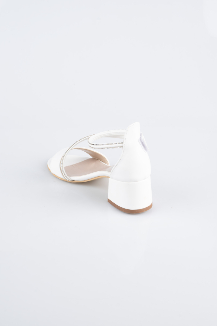 Robe de Soirée Enfants Cuir Blanc SE796