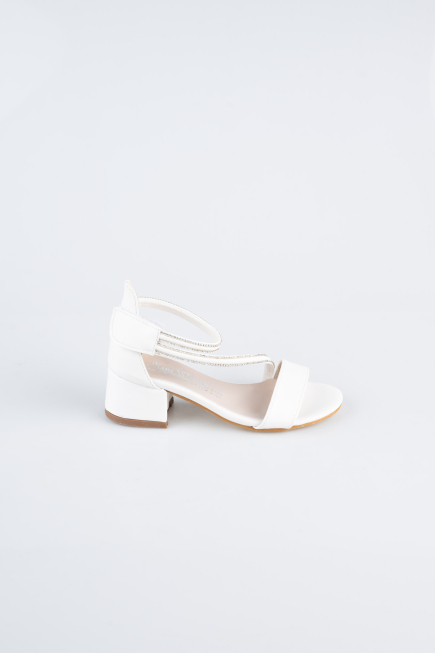 Chaussure D’enfant Cuir Blanc SE796
