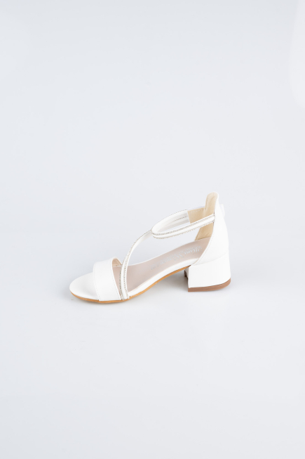 Chaussure D’enfant Cuir Blanc SE796