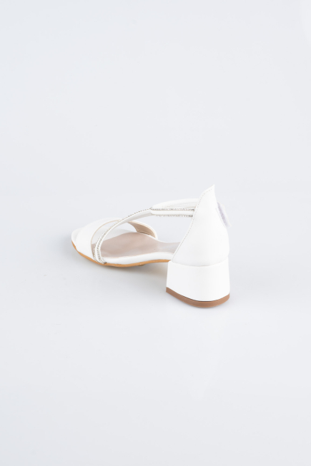 Chaussure D’enfant Cuir Blanc SE796