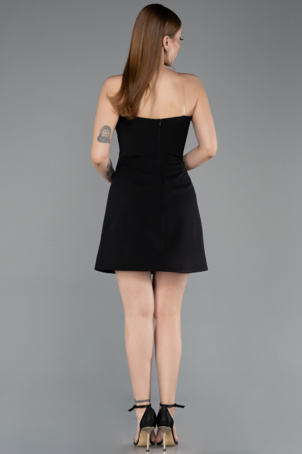 Robe de Cérémonie Courte Noir ABK2582