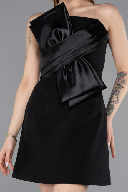 Robe de Cérémonie Courte Noir ABK2582