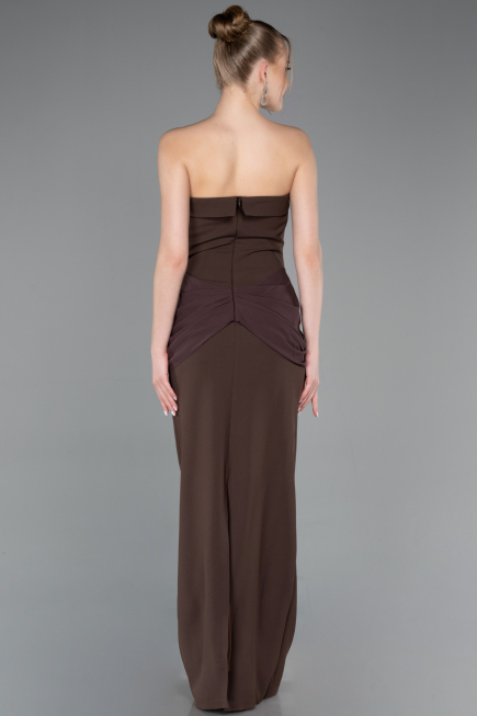 Robe de Soirée Longue Brun ABU5970