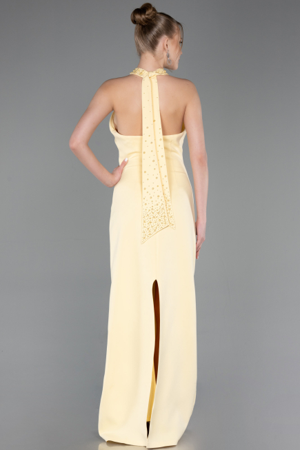 Robe de Soirée Longue Jaune ABU5971