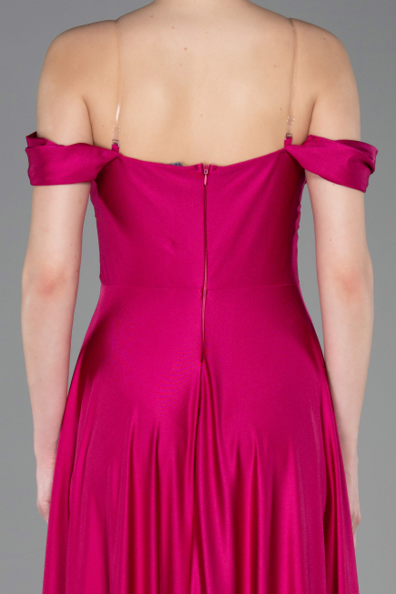 Robe de Soirée Longue Fushia ABU5938