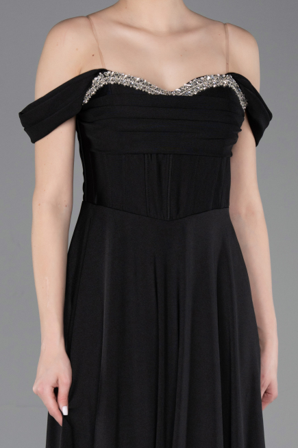 Robe de Soirée Longue Noir ABU5938