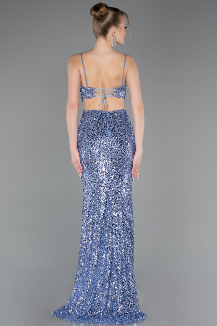 Robe de Soirée Longue Indigo ABU5980