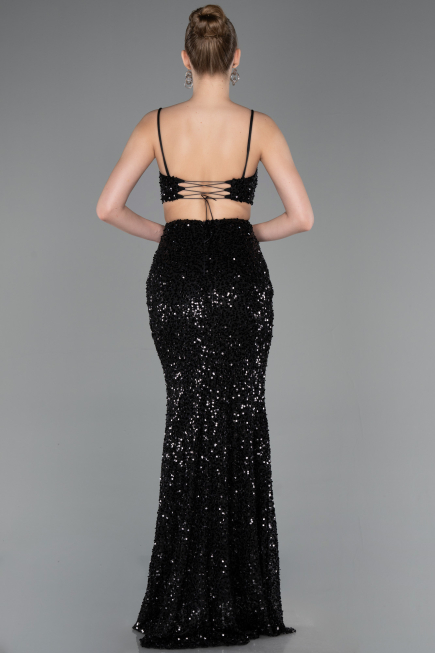 Robe de Soirée Longue Noir ABU5980