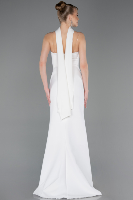 Robe de Soirée Longue Blanc ABU5981