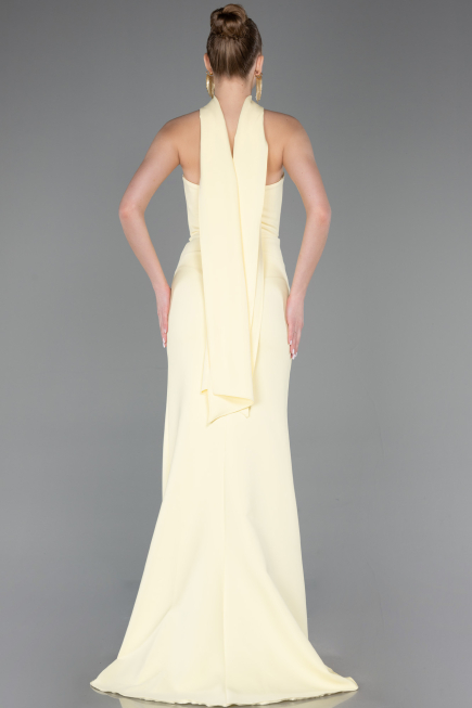Robe de Soirée Longue Jaune ABU5981