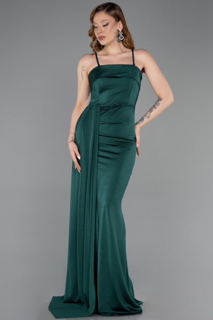Robe de Soirée Longue Émeraude ABU5992
