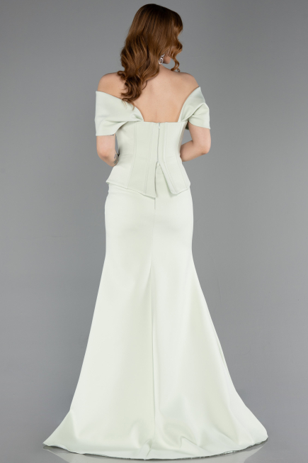 Robe de Soirée Longue Menthe ABU6002
