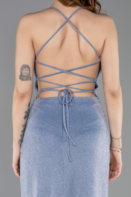 Robe de Soirée Longue Indigo ABU6008