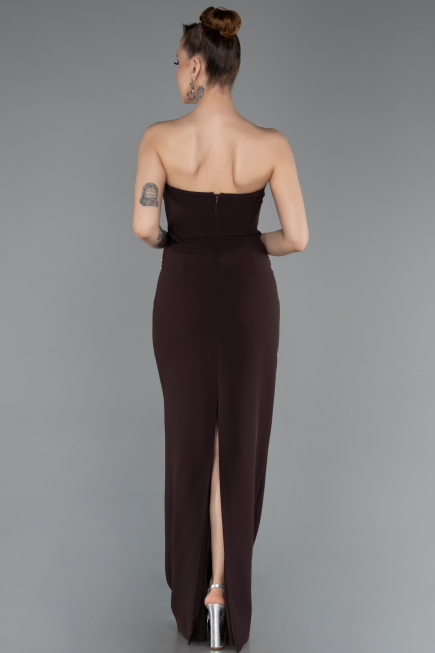 Robe de Soirée Longue Brun ABU6020