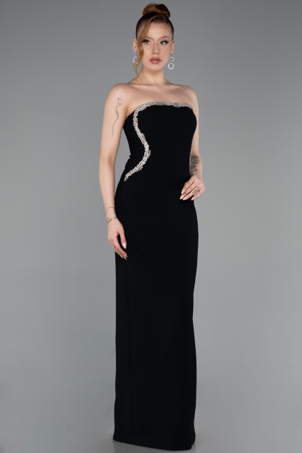 Robe de Soirée Longue Noir ABU6020