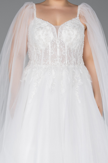 Robes de Mariage Longue Blanc ABG143