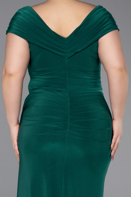 Robe De Soirée Grande Taille Longue Émeraude ABU5900
