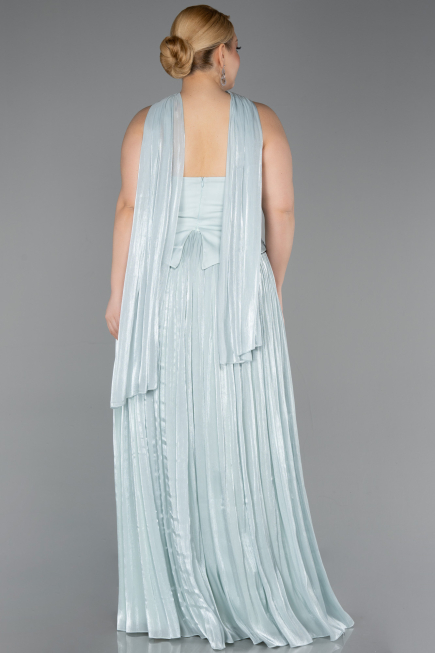 Robe Grande Taille Longue Mousseline Menthe ABU5958